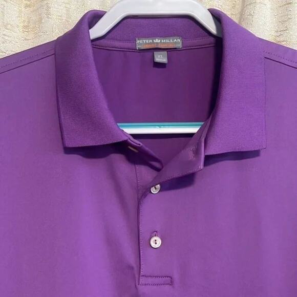 Peter Millar Summer Comfort Men’s Size XL Purple with SC NC flag embellishments. - Picture 3 of 7